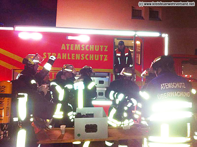 Dachstuhlbrand Mehrfamilien-Wohnhauses am 12.2.2012 Heinrich von Kleist Straße in Limburg-Blumenrod