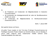 Trauerflor für ums Leben gekommenen Feuerwehrmann Trauerflor für ums Leben gekommenen Feuerwehrmann