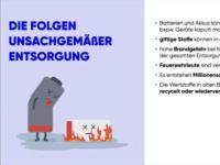 Mehr Aufmerksamkeit für korrekte Batterie-Entsorgung Mehr Aufmerksamkeit für korrekte Batterie-Entsorgung