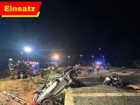 Verkehrsunfall mit eingeklemmten Personen Verkehrsunfall mit eingeklemmten Personen