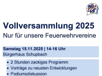Vollversammlung 2025 der Feuerwehrvereine