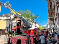 Feuerwehreinsatz in der Grabenstraße