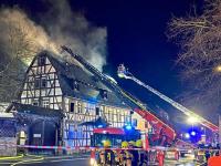 Großeinsatz in Villmar-Weyer Großeinsatz in Villmar-Weyer