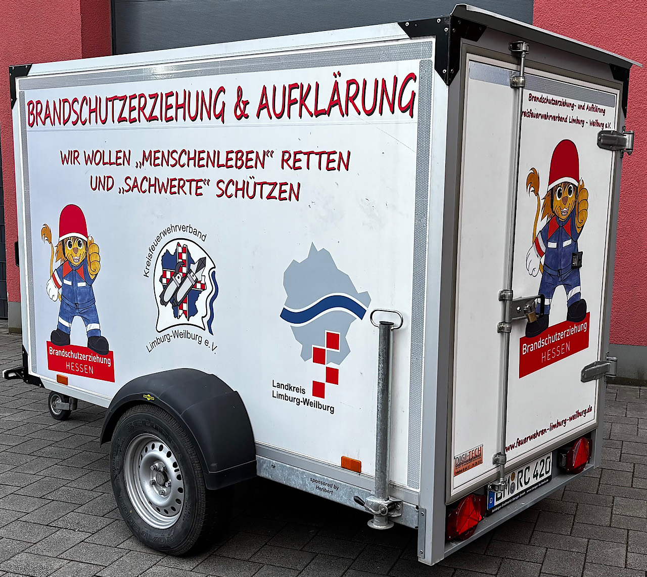 Anhänger Brandschutzerziehung/-aufklärung des Landkreises Limburg-Weilburg