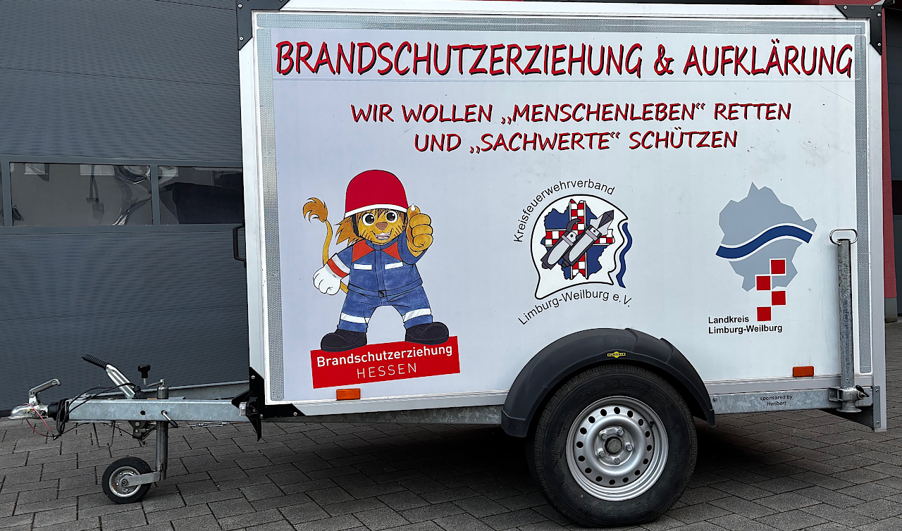 Anhänger Brandschutzerziehung/-aufklärung des Landkreises Limburg-Weilburg