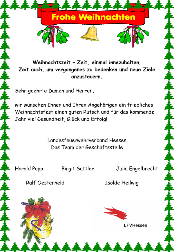 LFV Weihnachtsgruss