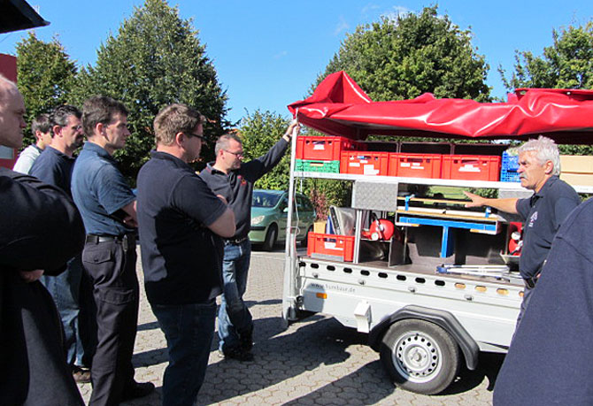 Seminar „Unterweisung Feuerlöschtrainer und Anhänger Brandschutzerziehung“ des Fachbereiches Brandschutzerziehung/Brandschutzaufklärung am 22.09.12 im Feuerwehrhaus Mensfelden