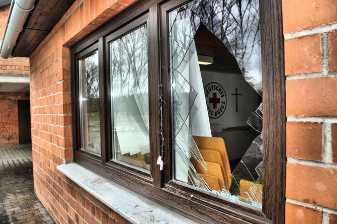 Einbruch ins DRK-Heim Niederbrechen (© P. Ehrlich)
