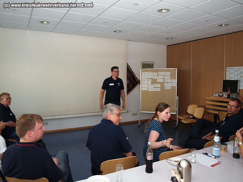 Dialogtraining am Samstag, 2. August 2014, im Feuerwehrhaus Erbach