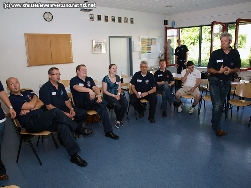 Dialogtraining am Samstag, 2. August 2014, im Feuerwehrhaus Erbach