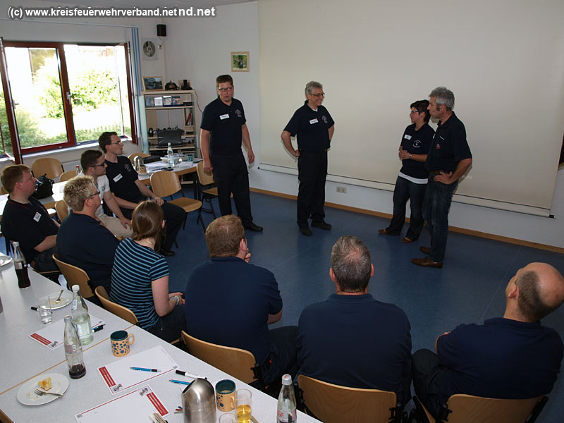 Dialogtraining am Samstag, 2. August 2014, im Feuerwehrhaus Erbach