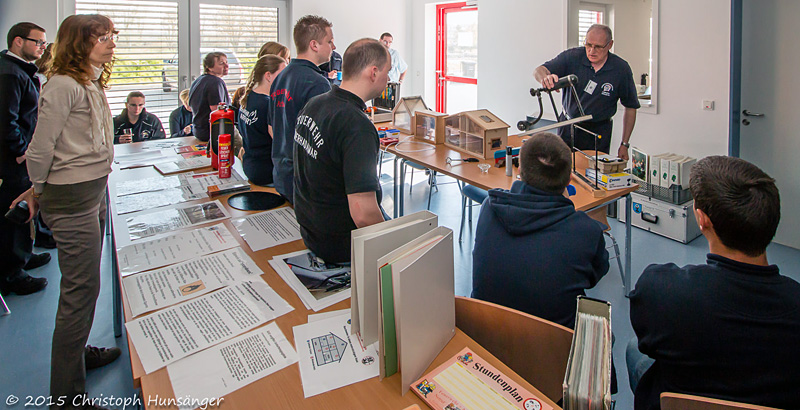 Heribert Wittayer vor den interessierten Zuhörern