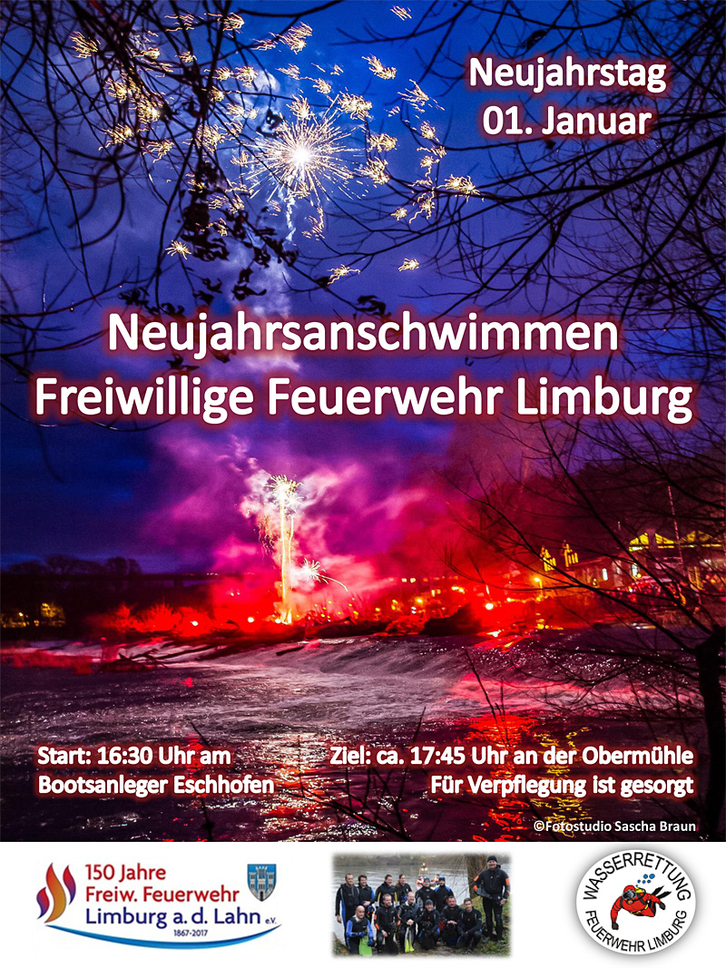 Neujahrsschwimmen der Freiwilligen Feuerwehr Limburg