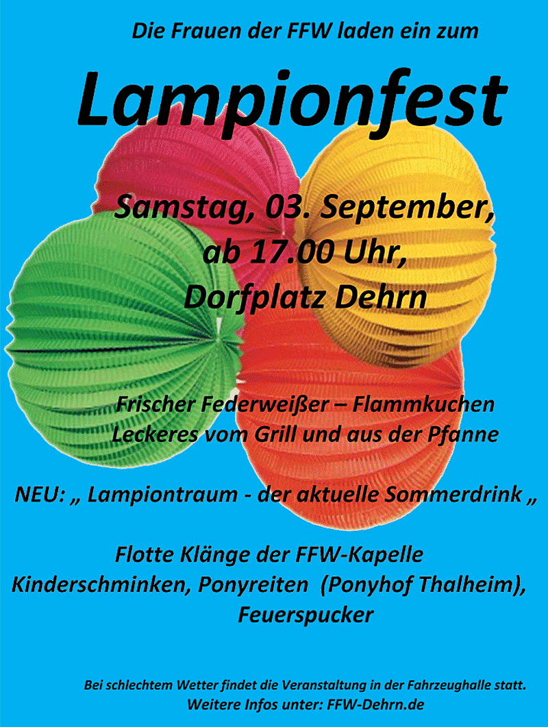 Lampionfest FF Dehrn