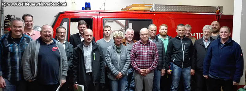 Teilnehmer an der Dienstversammlung der Feuerwehrmusikgruppen im Landkreis Limburg-Weilburg 2017