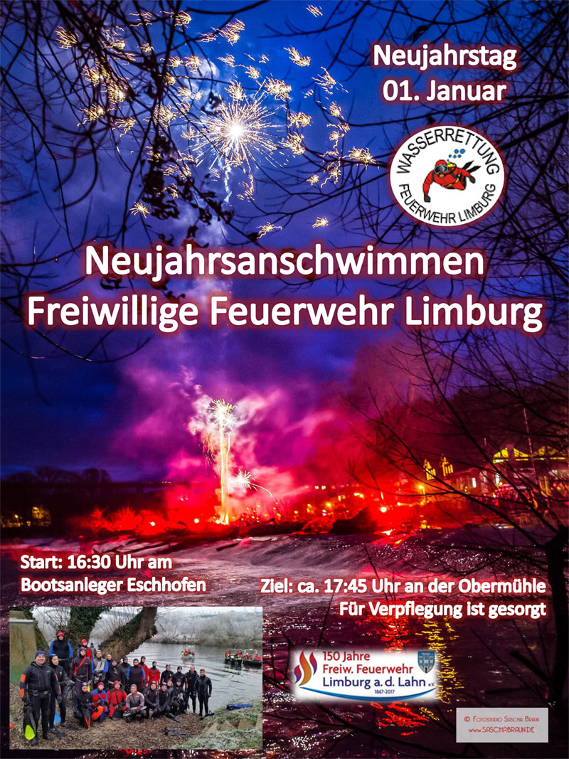 Neujahrsschwimmen Freiwillige Feuerwehr Limburg 