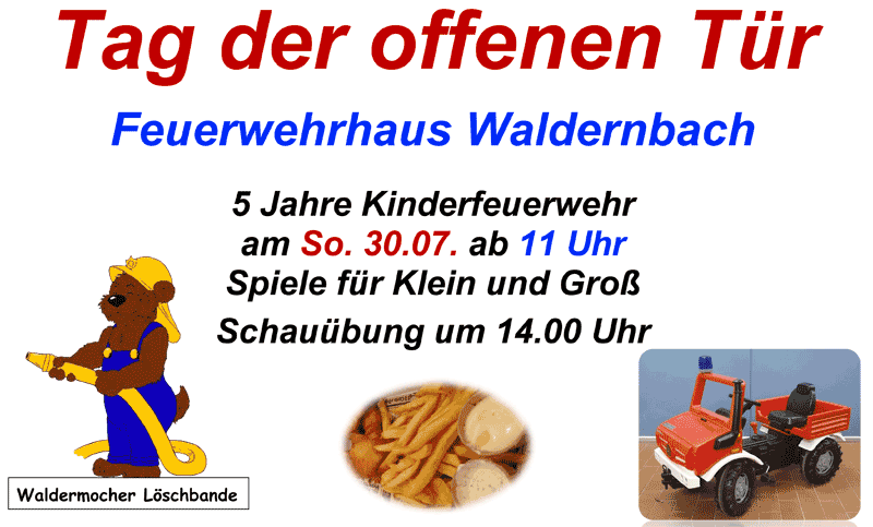 Tag der offenen Tür Feuerwehrhaus Waldernbach